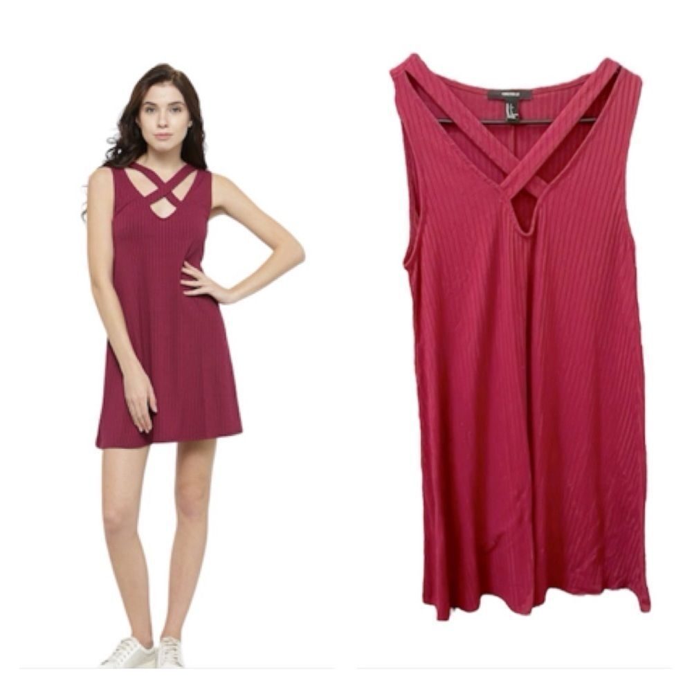 Forever 21 Maroon Mini Dress